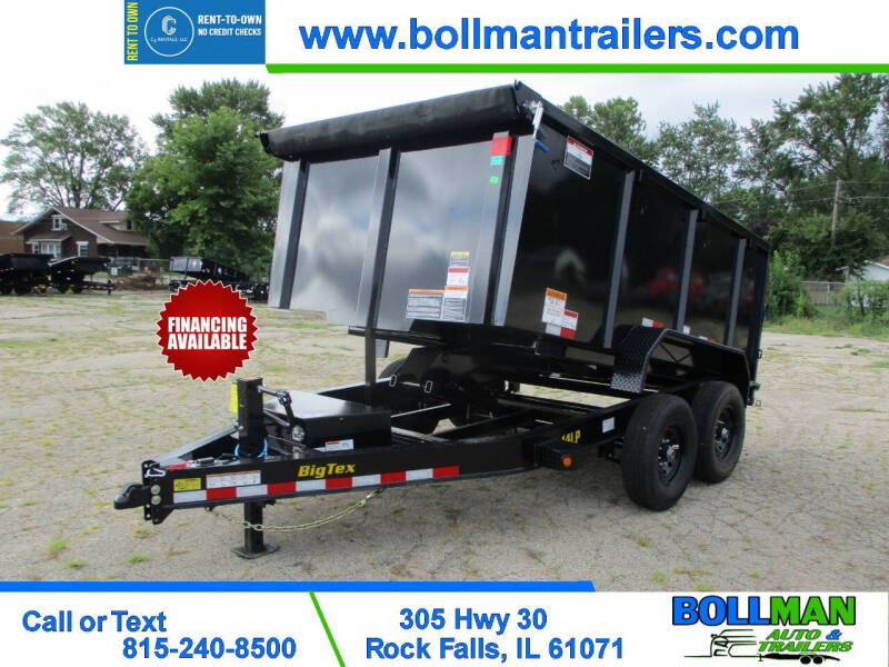 2024 Big Tex Trailer 14K  7' x 12' w/4' Sides Dump for sale at Bollman Auto & Trailers in Rock Falls IL