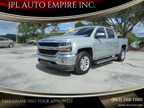 2018 Chevrolet Silverado 1500 for sale at JPL AUTO EMPIRE INC. in Lake Alfred FL