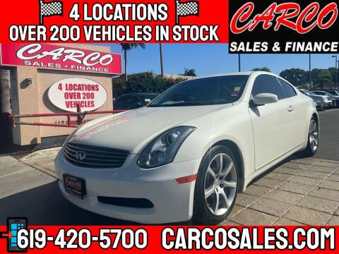 2007 Infiniti G35 for sale at CARCO OF POWAY in Poway CA