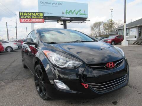 2013 Hyundai Elantra for sale at Hanna's Auto Sales in Indianapolis IN