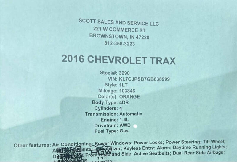 2016 Chevrolet Trax LT