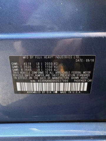 2017 Subaru Legacy 2.5i Limited