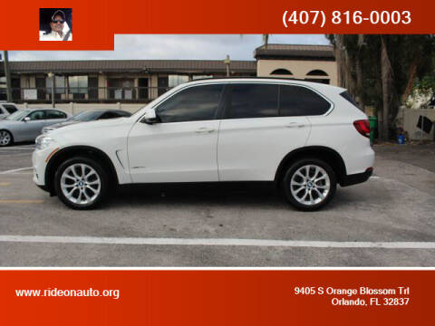 2016 BMW X5 for sale at Ride On Auto in Orlando FL