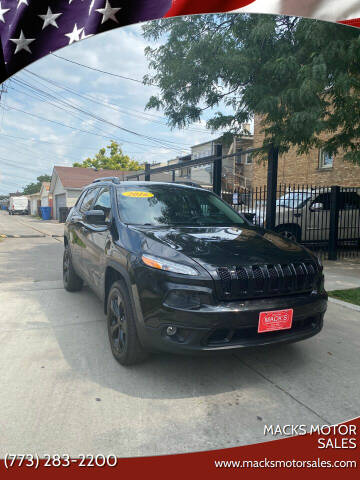 2016 Jeep Cherokee for sale at Macks Motor Sales in Chicago IL