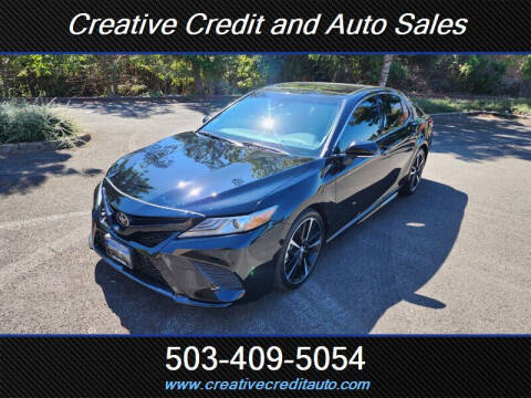 2018 Toyota Camry for sale at Creative Credit & Auto Sales in Salem OR