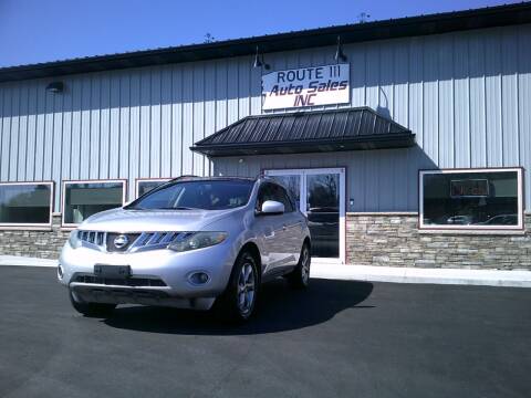2009 Nissan Murano for sale at Route 111 Auto Sales Inc. in Hampstead NH