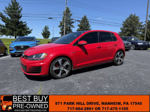 2016 Volkswagen Golf GTI for sale at Best Buy Pre-Owned in Manheim PA