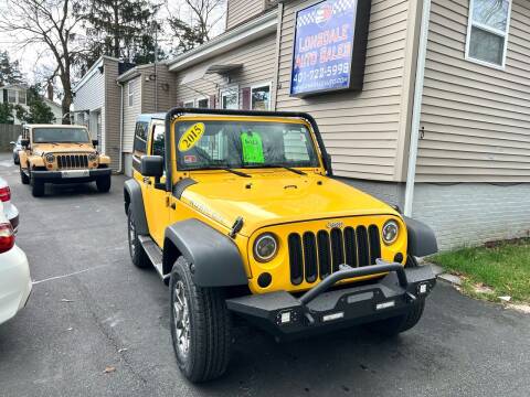 2015 Jeep Wrangler for sale at Lonsdale Auto Sales in Lincoln RI