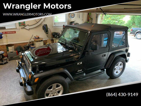 2004 Jeep Wrangler for sale at Wrangler Motors in Spartanburg SC