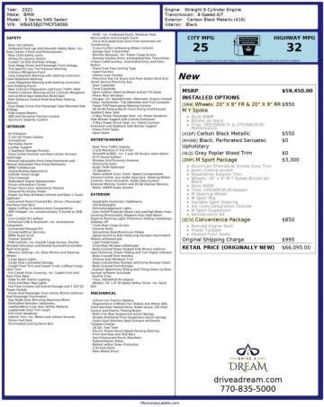 2021 BMW 5 Series 540i