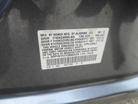2012 Honda Ridgeline RT