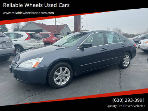 2003 Honda Accord for sale at Reliable Wheels Used Cars in West Chicago IL