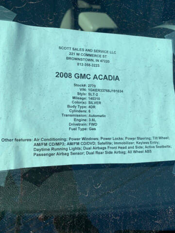 2008 GMC Acadia SLT-2