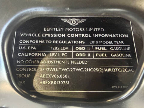 2010 Bentley Continental GT Speed