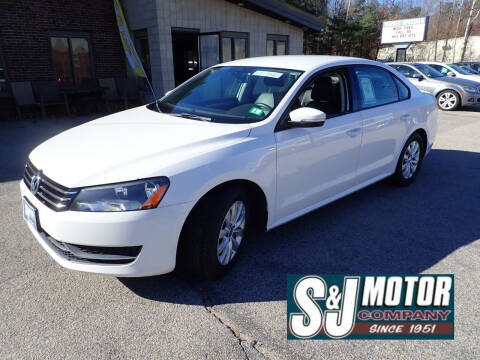 2013 Volkswagen Passat for sale at S & J Motor Co Inc. in Merrimack NH