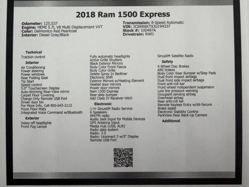 2018 RAM 1500 Express
