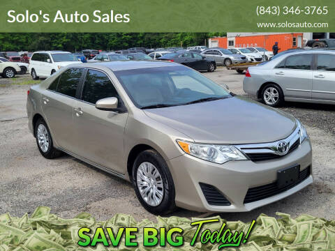 2013 Toyota Camry for sale at Solo's Auto Sales in Timmonsville SC