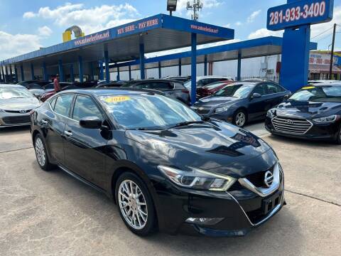 2016 Nissan Maxima for sale at Auto Selection of Houston in Houston TX