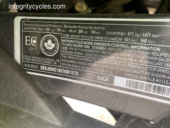 2012 Can-Am Spyder RT-S SE5