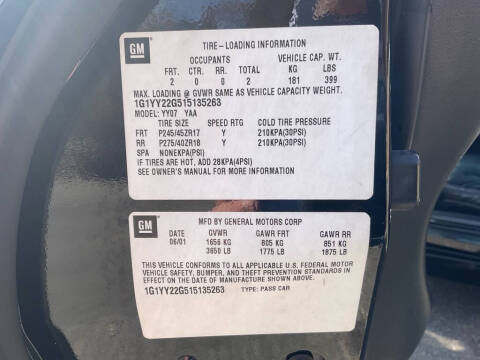 2001 Chevrolet Corvette