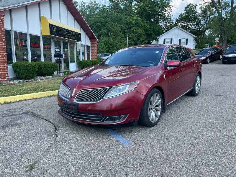 2013 Lincoln MKS for sale at Bronco Auto in Kalamazoo MI