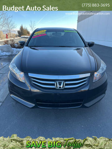 2012 Honda Accord for sale at Budget Auto Sales in Carson City NV
