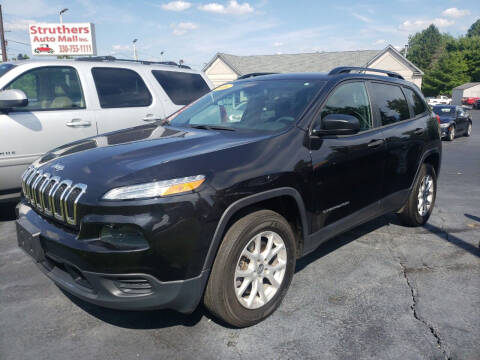 2016 Jeep Cherokee for sale at STRUTHERS AUTO MALL in Austintown OH