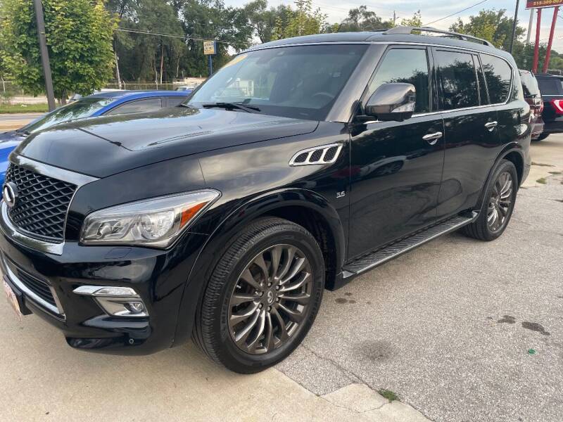 2017 Infiniti QX80 for sale at Azteca Auto Sales LLC in Des Moines IA