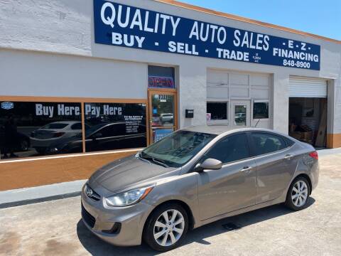 2013 Hyundai Accent for sale at QUALITY AUTO SALES OF FLORIDA in New Port Richey FL