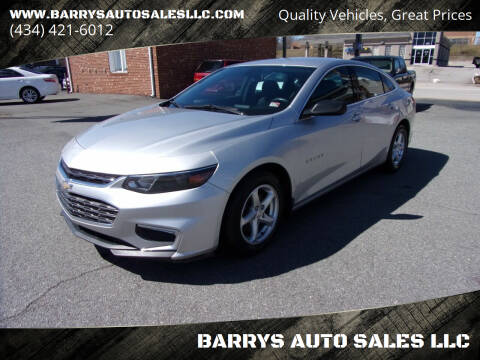 2017 Chevrolet Malibu for sale at BARRYS AUTO SALES LLC in Danville VA