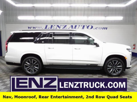 2022 Cadillac Escalade ESV for sale at LENZ TRUCK CENTER in Fond Du Lac WI