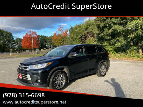 2017 Toyota Highlander for sale at AutoCredit SuperStore in Lowell MA