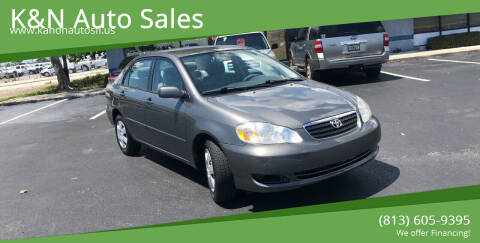 2006 Toyota Corolla for sale at K&N AUTO SALES in Tampa FL