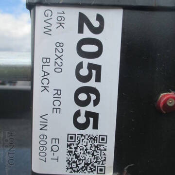 2026 Rice Trailers Equipment Tilt PTHD20