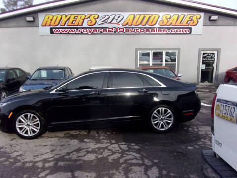 2016 Lincoln MKZ for sale at ROYERS 219 AUTO SALES in Dubois PA