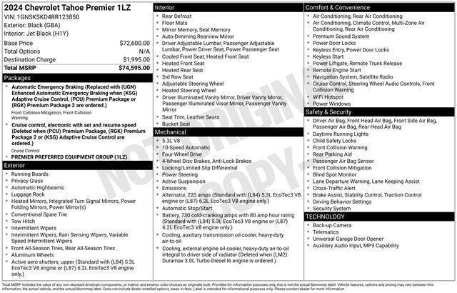 2024 Chevrolet Tahoe Premier