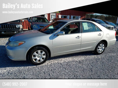 2003 Toyota Camry for sale at Bailey's Auto Sales in Cloverdale VA