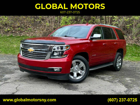 2015 Chevrolet Tahoe for sale at GLOBAL MOTORS in Binghamton NY