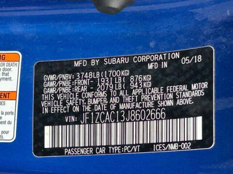 2018 Subaru BRZ Limited