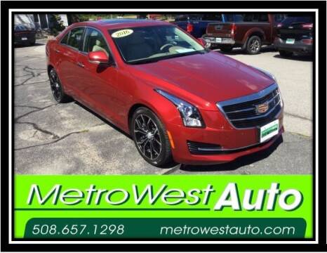 2016 Cadillac ATS for sale at Metro West Auto in Bellingham MA
