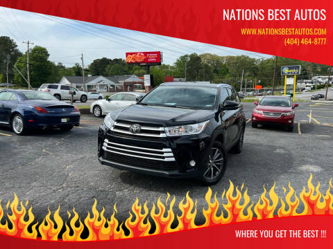 2019 Toyota Highlander for sale at Nations Best Autos in Decatur GA