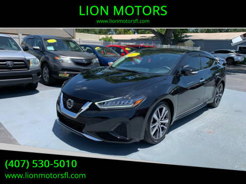 2022 Nissan Maxima for sale at LION MOTORS in Orlando FL