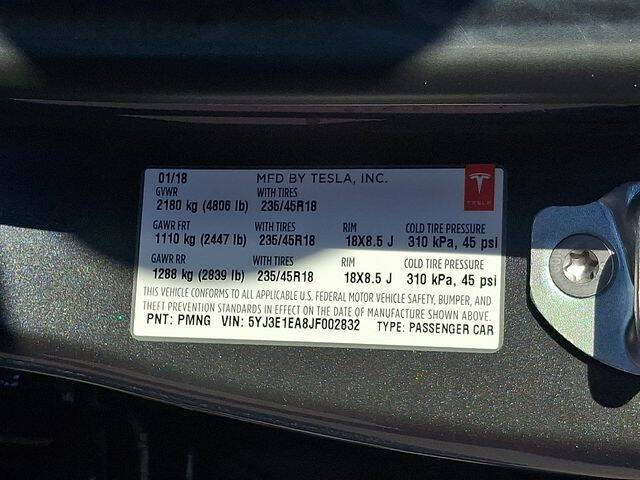 2018 Tesla Model 3 Long Range