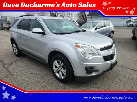 2012 Chevrolet Equinox for sale at Dave Ducharme's Auto Sales in Lowell MA