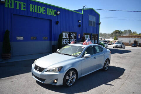 2011 Lexus IS 250 for sale at Rite Ride Inc 2 in Shelbyville TN
