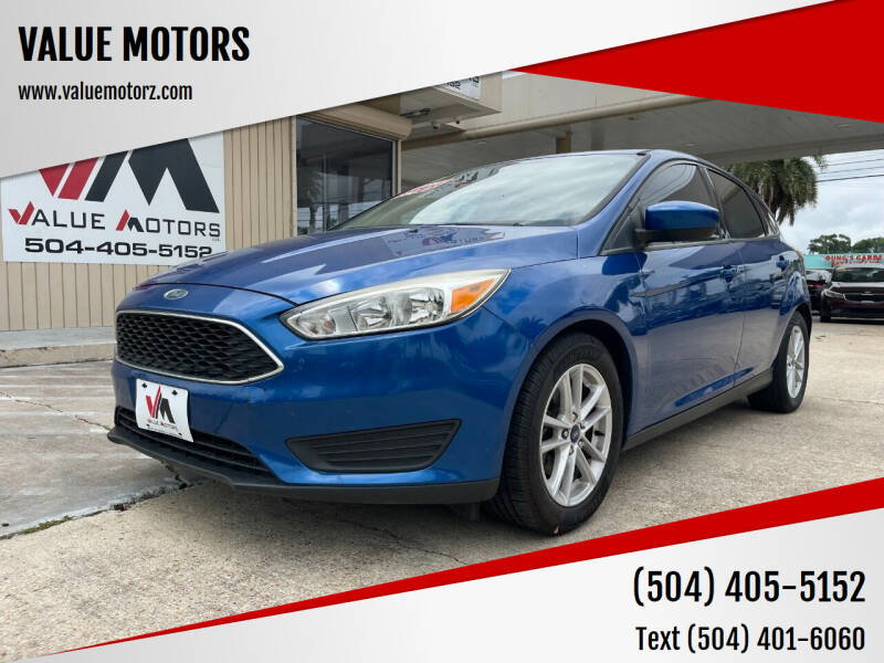 2018 Ford Focus for sale at VALUE MOTORS in Kenner LA