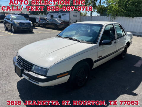 1990 Chevrolet Corsica for sale at Auto Selection Inc. in Houston TX