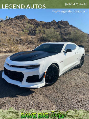 2018 Chevrolet Camaro for sale at LEGEND AUTOS in Phoenix AZ