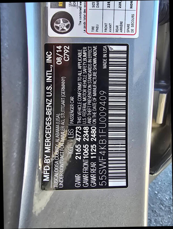 2015 Mercedes-Benz C-Class C 300 4MATIC