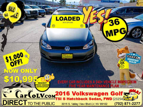 2016 Volkswagen Golf for sale at The Car Company in Las Vegas NV